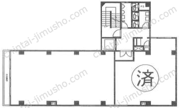 銀座東新ビルの間取図