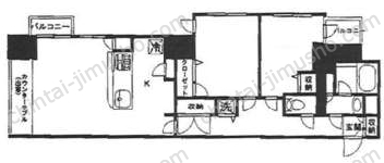 ムルーエ築地5階の間取図