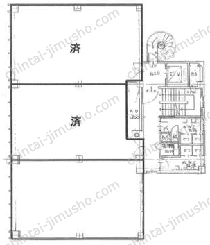 太陽生命池袋ビル6階の間取図