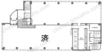 東京日産西五反田ビル10階の間取図