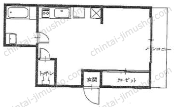 成子坂ハイツの間取図