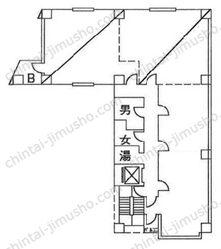 山萬ビルの間取図