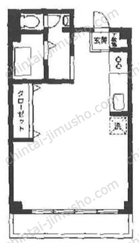 カーサ新宿9階の間取図