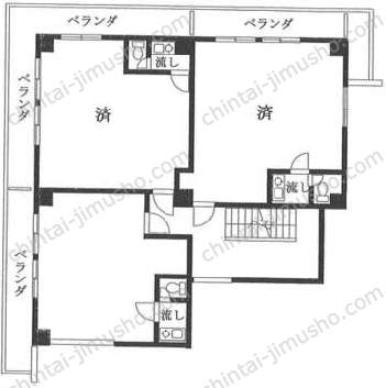 神宮前青山ビル3階の間取図