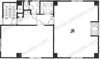 中根ビル4階の間取図