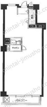 後楽園ビューハイツ7階の間取図