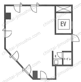 シティスクエア築地4階の間取図