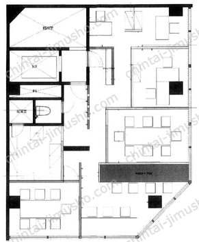 東銀座ビル3階の間取図