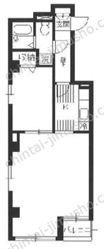 服部ビル3階の間取図