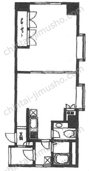 麹町シャインビル5階の間取図