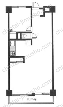 朝日広尾マンションの間取図