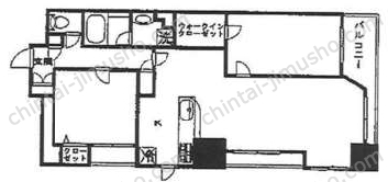 ムルーエ築地13階の間取図