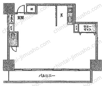 ライオンズマンション日本橋6階の間取図