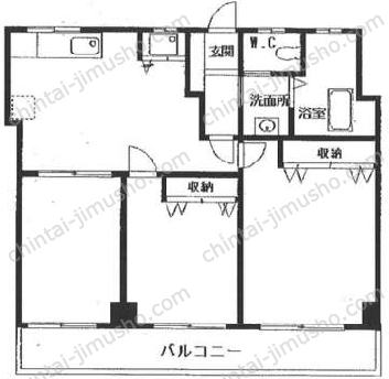 原宿グリーンハイツ6階の間取図