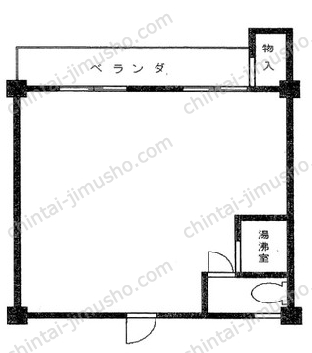 大輝ビル6階の間取図