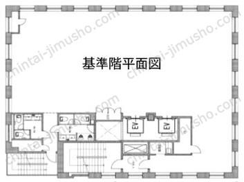 ニューリバータワー5階の間取図