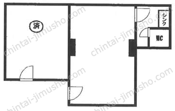 規格ビルの間取図