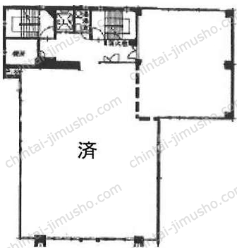 広尾オフィスビル11階の間取図