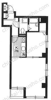 服部ビル10階の間取図