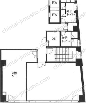 麹町センタープレイス2階の間取図
