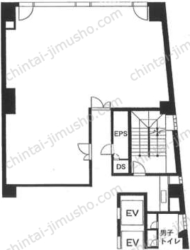 麹町センタープレイス5階の間取図
