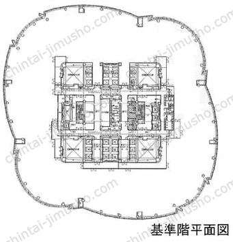 六本木ヒルズ森タワーの間取図