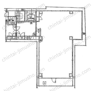 虎ノ門菅井ビル1階の間取図