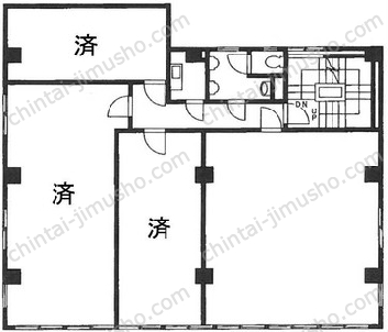 芳町ビルの間取図