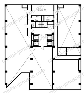 オーク池袋ビル5階の間取図
