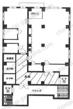 大東芝浦ビル6階の間取図