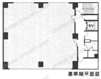 池袋西口スカイビル8階の間取図