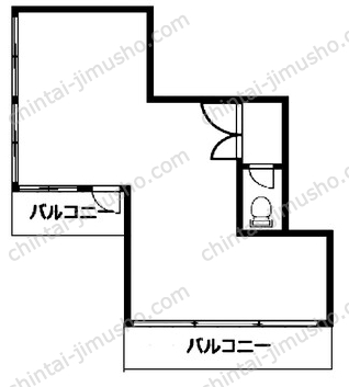 新宿東洋ビル5階の間取図