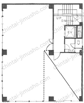中村ビル6階の間取図