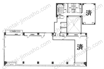 帝国書院ビル7階の間取図