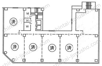AIC共同ビル人形町の間取図