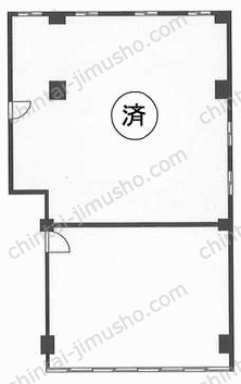 新保ビル／ハローオフィスGINZA2階の間取図
