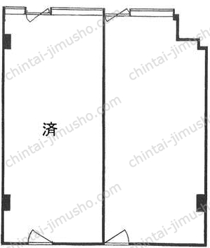 新橋駅前ビル1号館／THE POINT 新橋の間取図