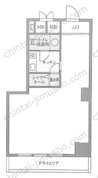 クローバー六本木の間取図