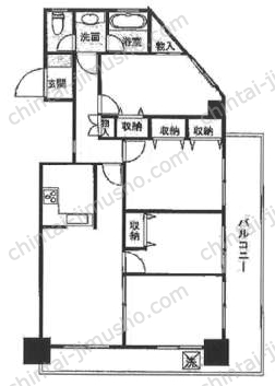 シャトレ市ヶ谷の間取図
