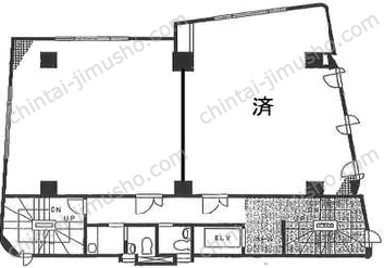 成田ビル5階の間取図