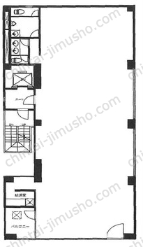 ホッコク人形町ビル4階の間取図