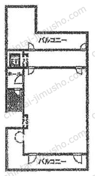 ホッコク人形町ビル6階の間取図