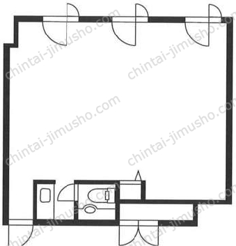 シティスクエア築地7階の間取図