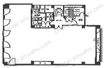 DiaResto Tokyo Bldg5階の間取図