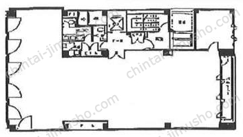 DiaResto Tokyo Bldg2階の間取図