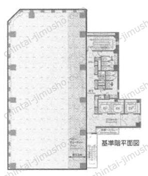 新橋M-SQUARE8階の間取図