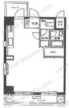 ヴェラハイツ浜町5階の間取図