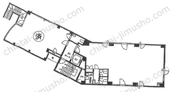 TH1ビル飯田橋9階の間取図