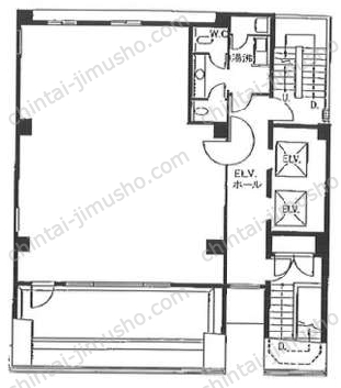 MADISON MINAMI BLDG8階の間取図