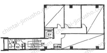 矢板ビル4階の間取図
